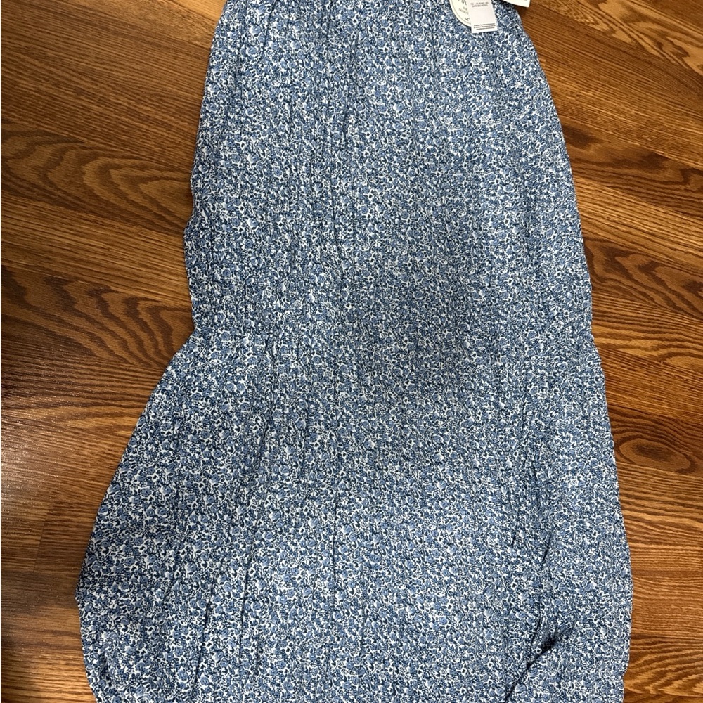 Blue Floral Maxi Dress